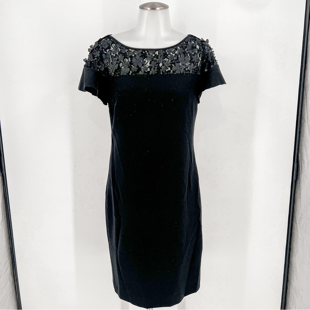 Karl Lagerfeld Black Short Cocktail/ Evening Dress Short Sleeves